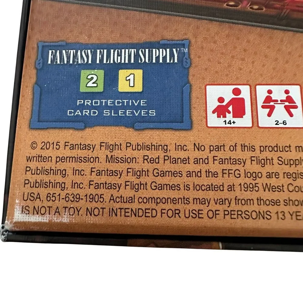 Mission Red Planet Board Game Complete Fantasy Flight 2015